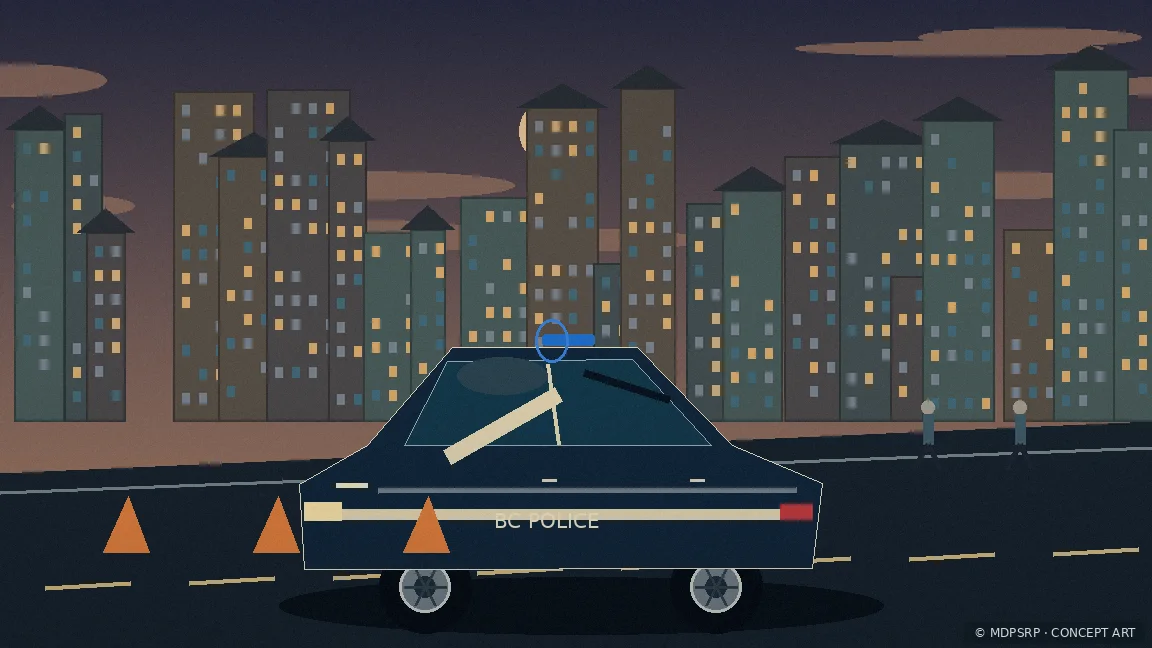 Fictional concept artwork for Baltimore City Police Department