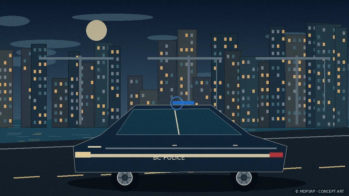Fictional concept artwork for Baltimore City Police Department