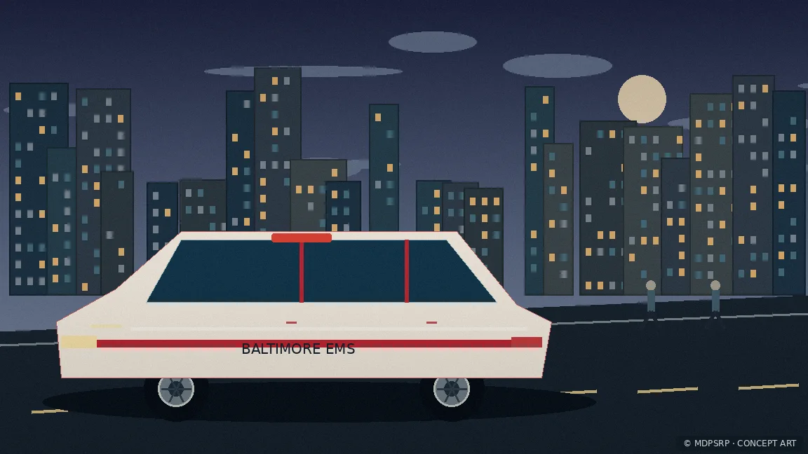 Fictional concept artwork for Baltimore EMS