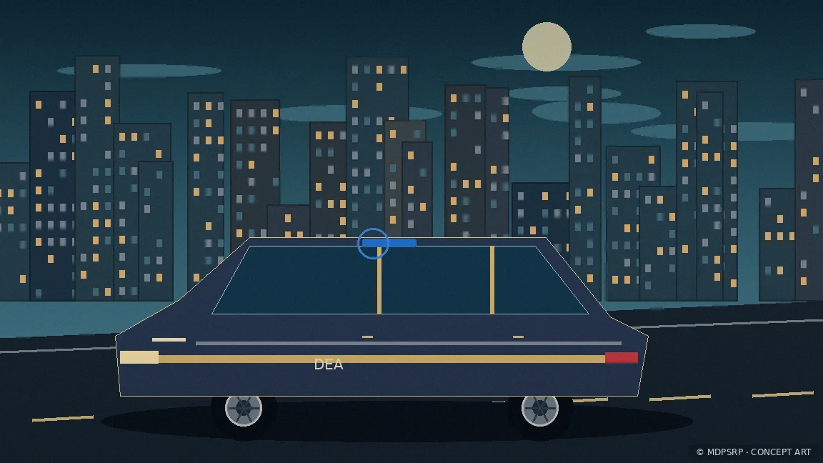 Fictional concept artwork for Drug Enforcement Administration