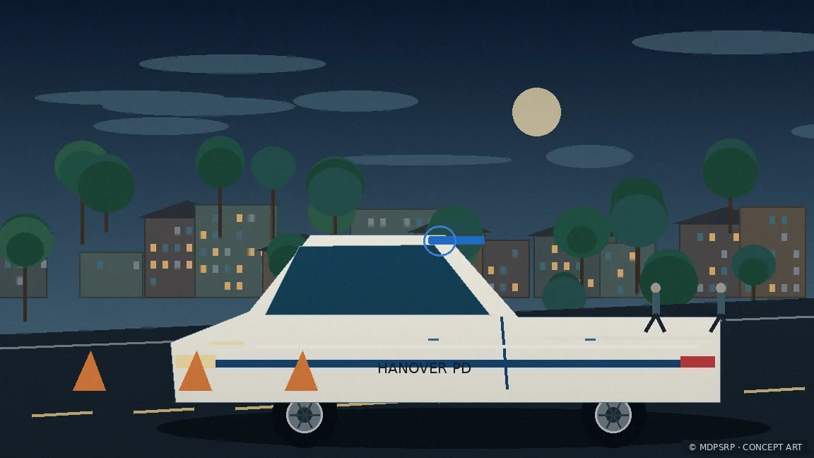 Fictional concept artwork for Hanover Township Police Department