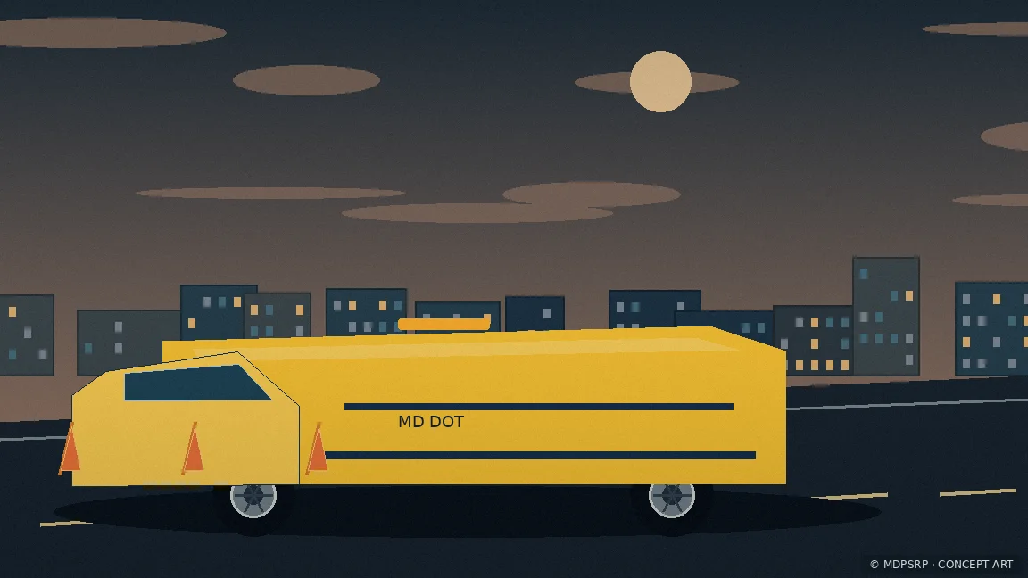 Fictional concept artwork for Maryland Department of Transportation