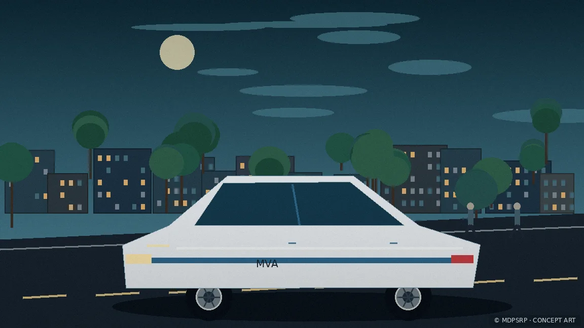 Fictional concept artwork for Maryland Motor Vehicle Administration / DMV