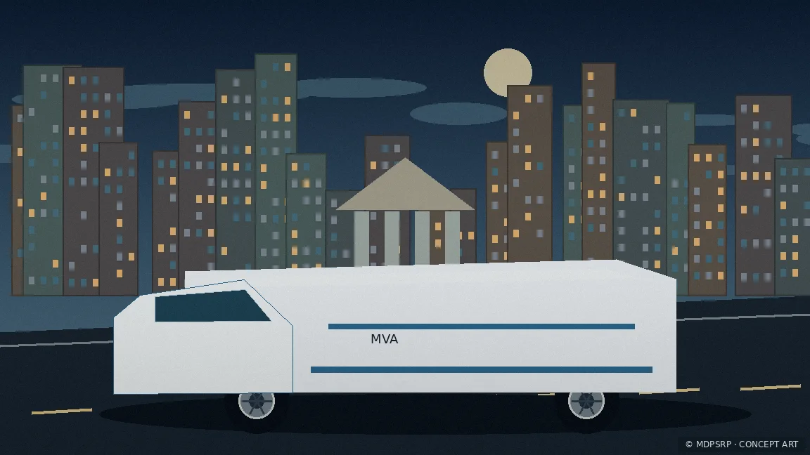 Fictional concept artwork for Maryland Motor Vehicle Administration / DMV
