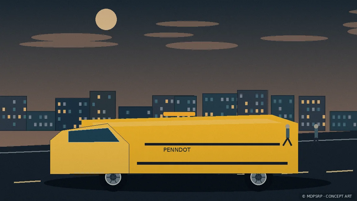 Fictional concept artwork for Pennsylvania Department of Transportation