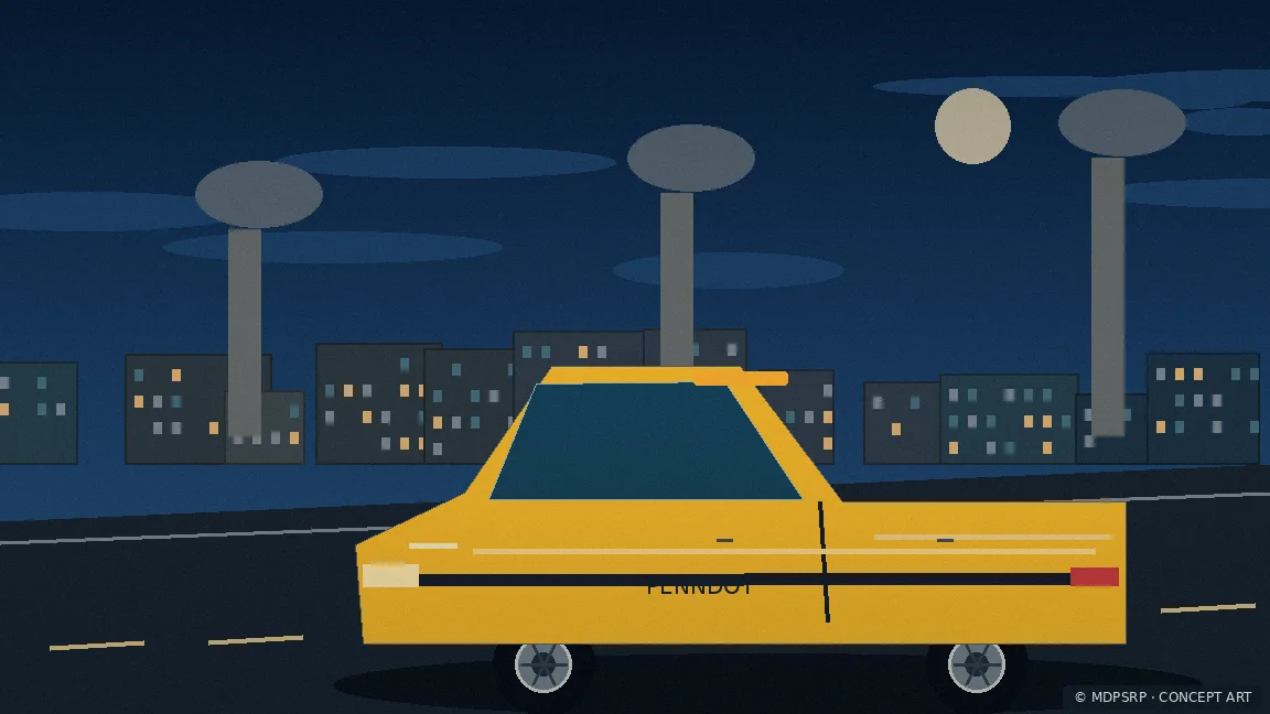Fictional concept artwork for Pennsylvania Department of Transportation
