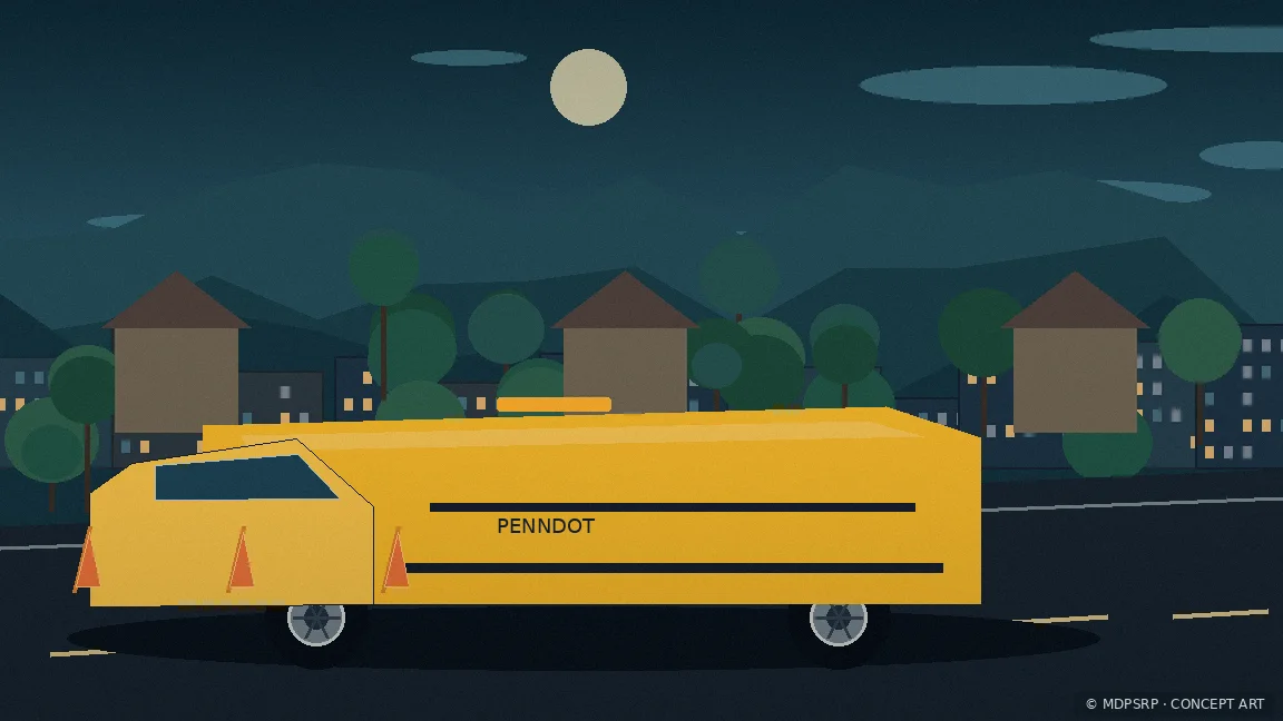 Fictional concept artwork for Pennsylvania Department of Transportation