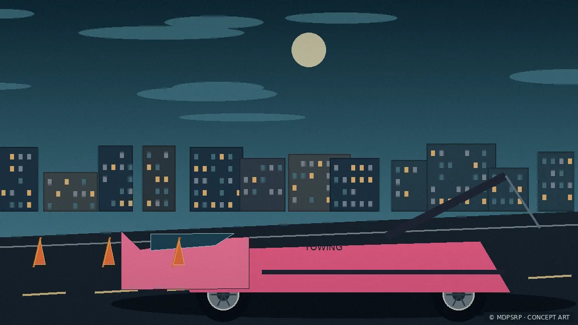 Fictional concept artwork for Private Towing & Recovery