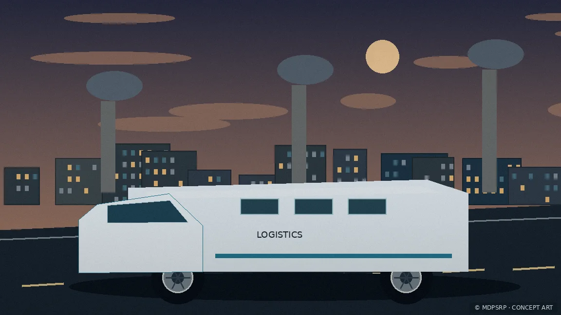 Fictional concept artwork for Commercial Trucking & Logistics