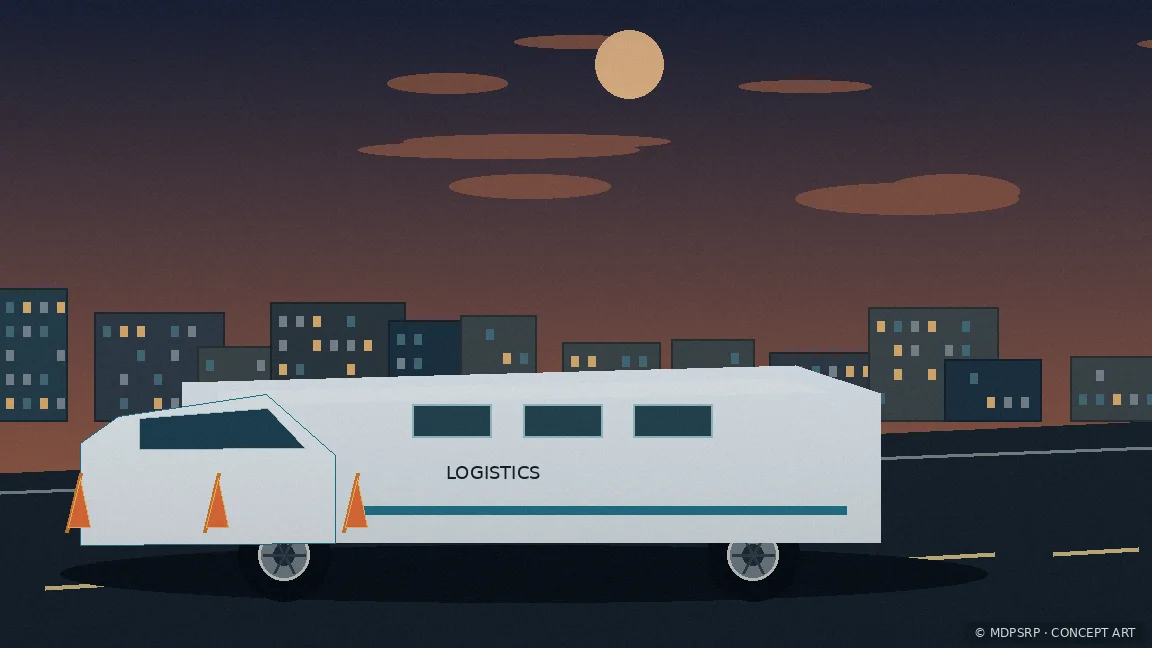 Fictional concept artwork for Commercial Trucking & Logistics