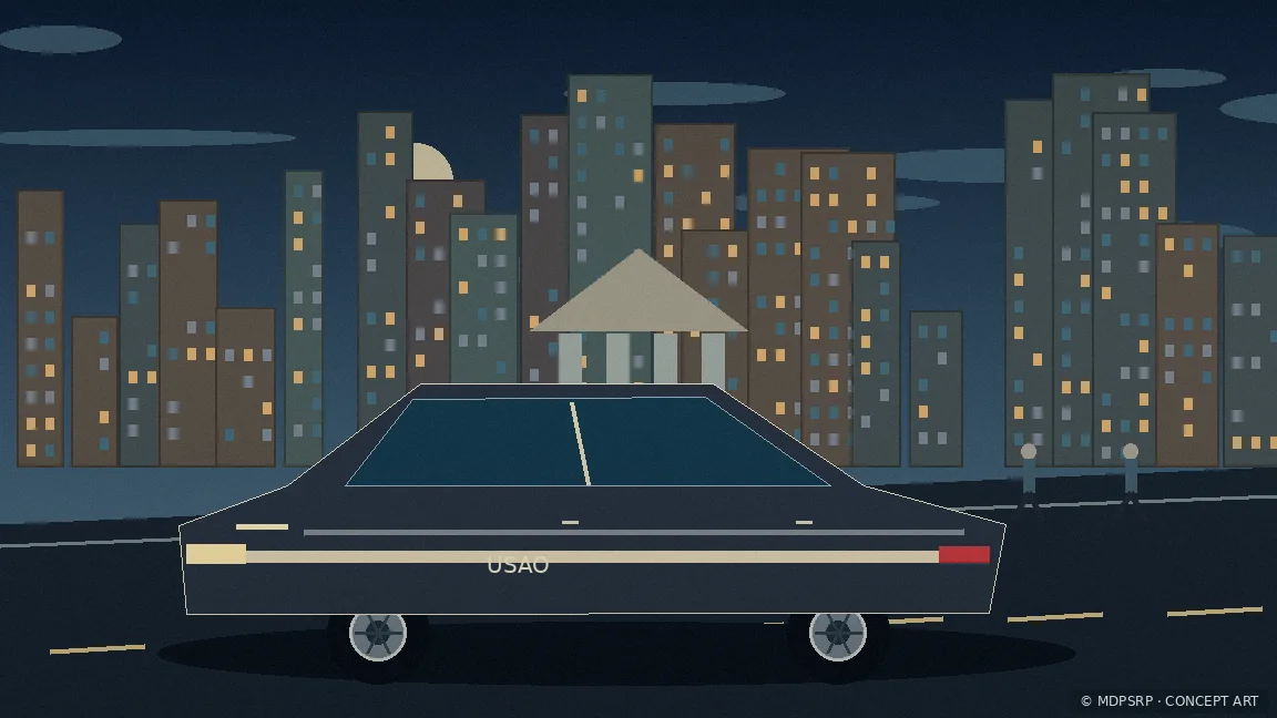 Fictional concept artwork for United States Attorney’s Office